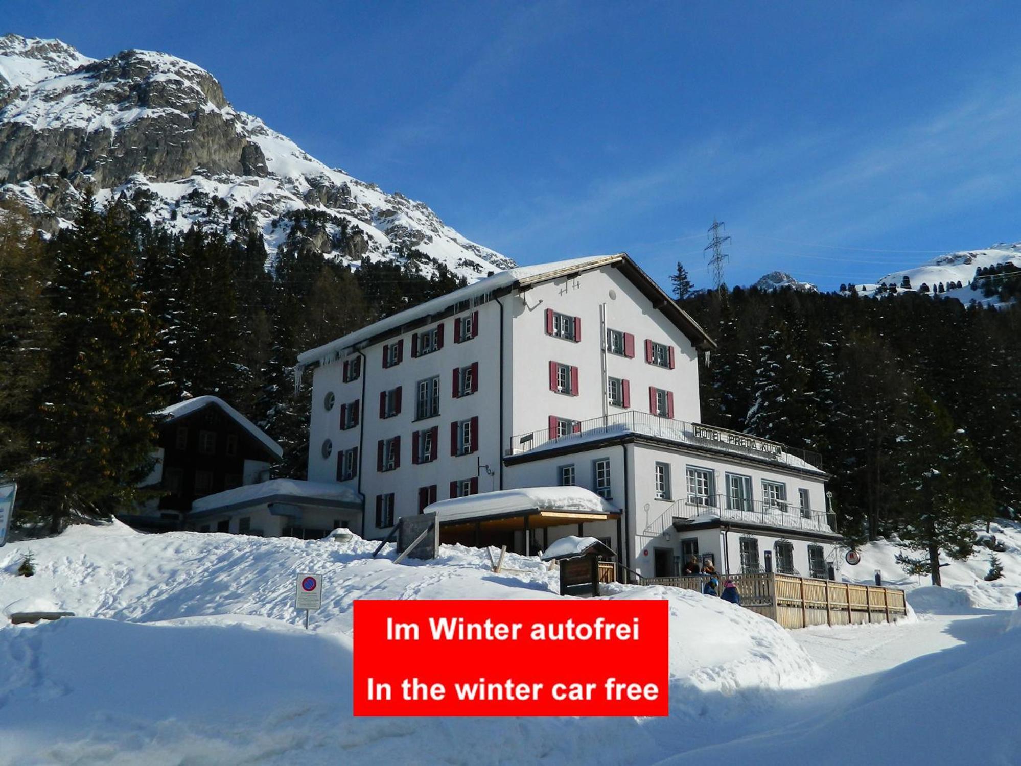 Hotel Preda Kulm Bergün Esterno foto